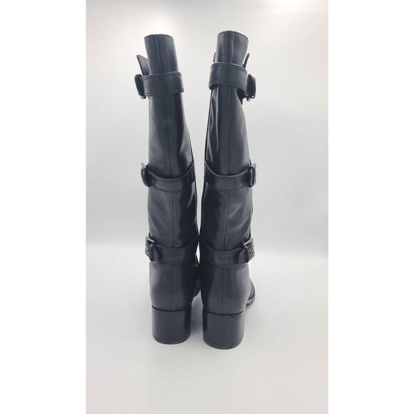 ECCO Women's Hobart Buckle Knee-High Riding Boot Black 39 8-8.5 GUC 16" Tall - Picture 5 of 8